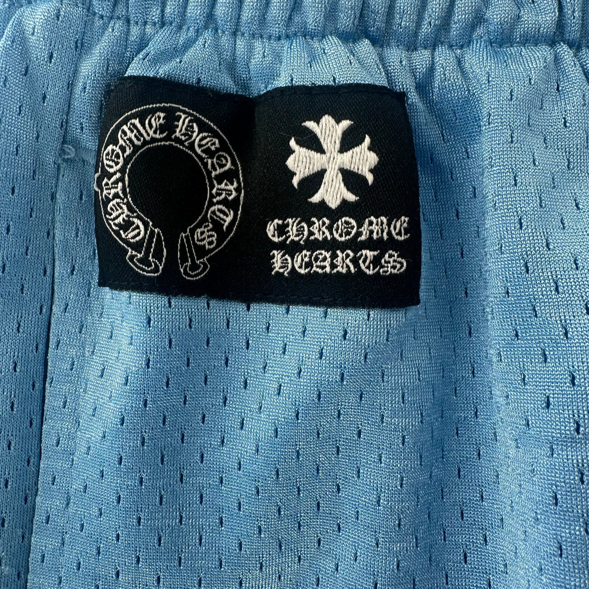 Chrome Hearts Sports Mesh Varsity Shorts Blue