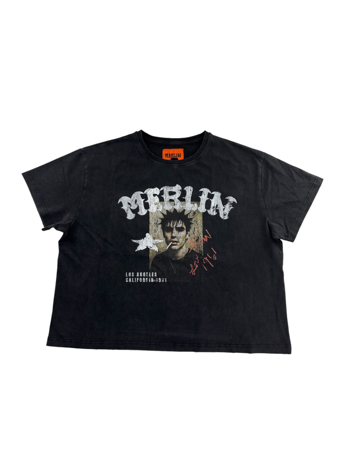 Merlins Father Smoked Pain Tee Black
