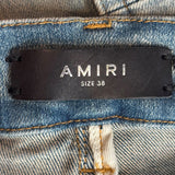 Amiri MX1 Jeans Blue Side Logo Patch