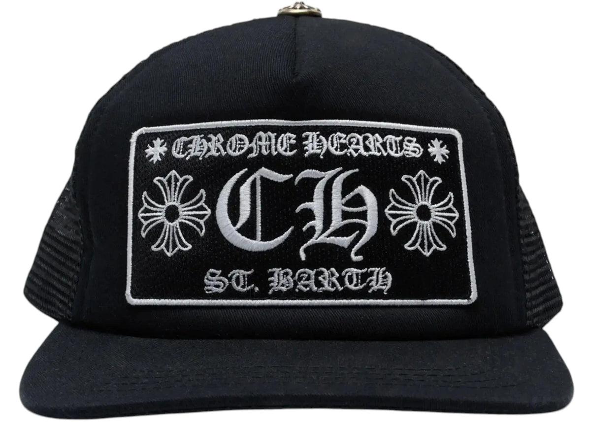 Chrome Hearts St. Barths Exclusive Trucker Hat Black