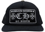 Chrome Hearts St. Barths Exclusive Trucker Hat Black