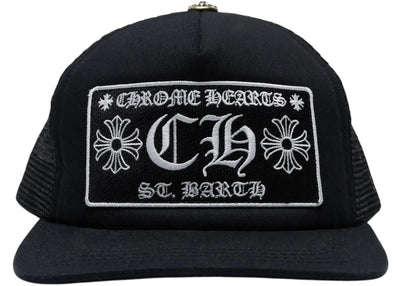 Chrome Hearts St. Barths Exclusive Trucker Hat Black