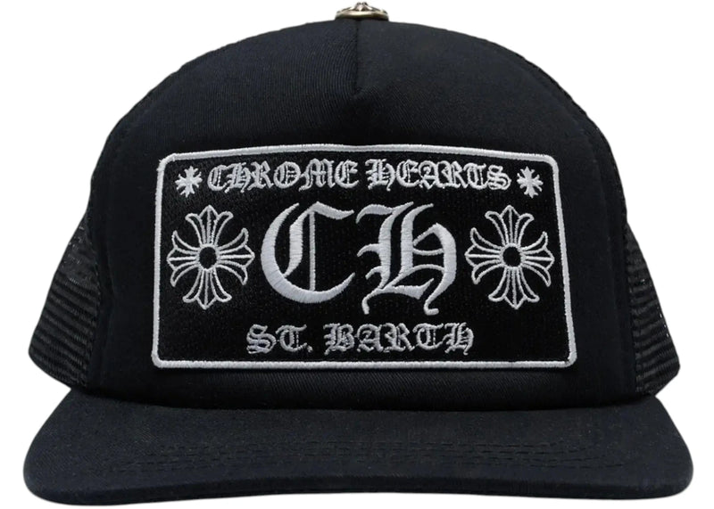Chrome Hearts St. Barths Exclusive Trucker Hat Black