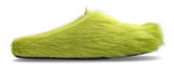 Marni Furry Mule Green