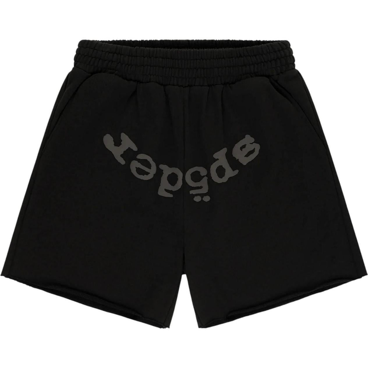 Sp5der OG Web V2 Phantom Sweatshort Black