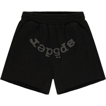 Sp5der OG Web V2 Phantom Sweatshort Black