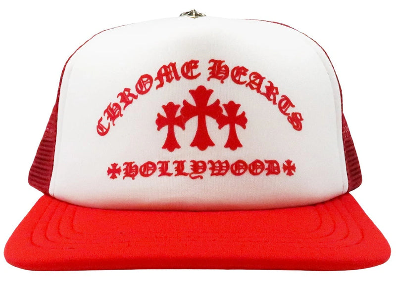 Chrome Hearts King Taco Trucker Hat Red White