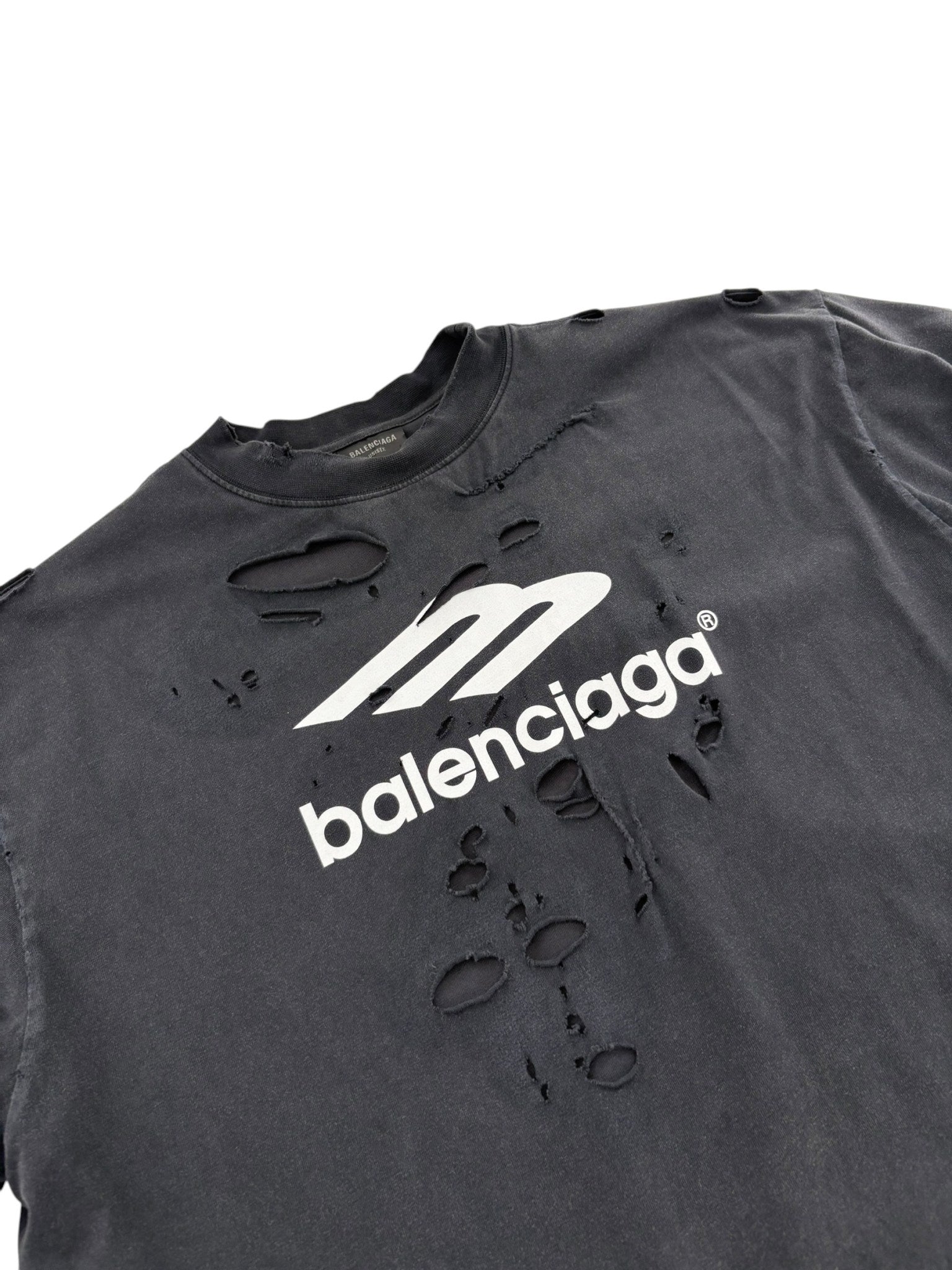 Balenciaga Double Layered Longsleeve Tee Black