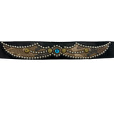 Mannahatta NYC Studded Leather Belt Black