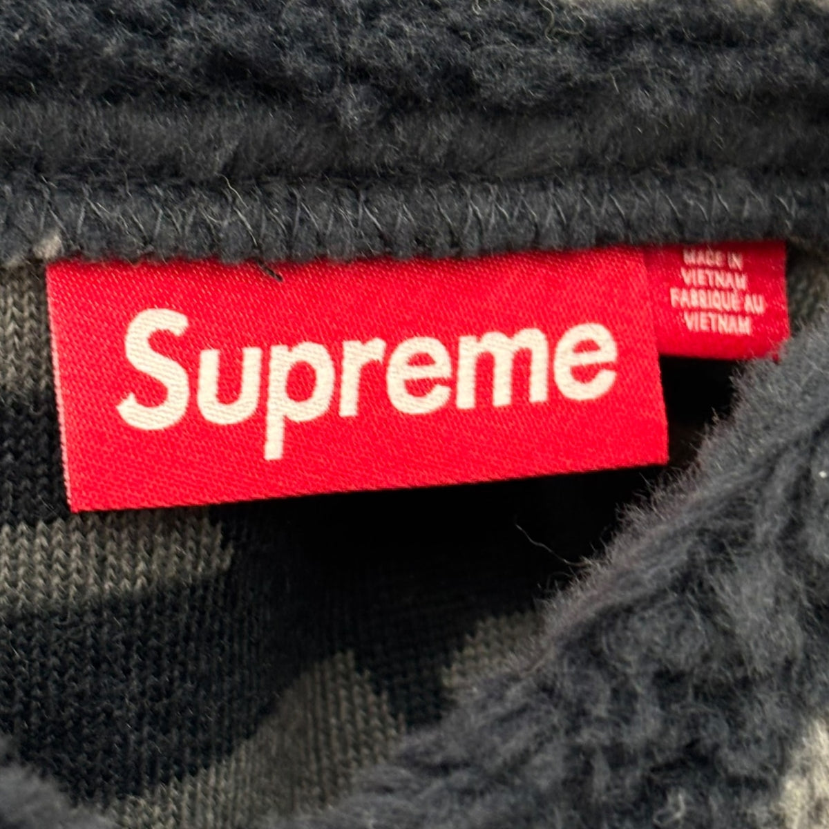 Supreme Repeat Jacquard Fleece Jacket Black