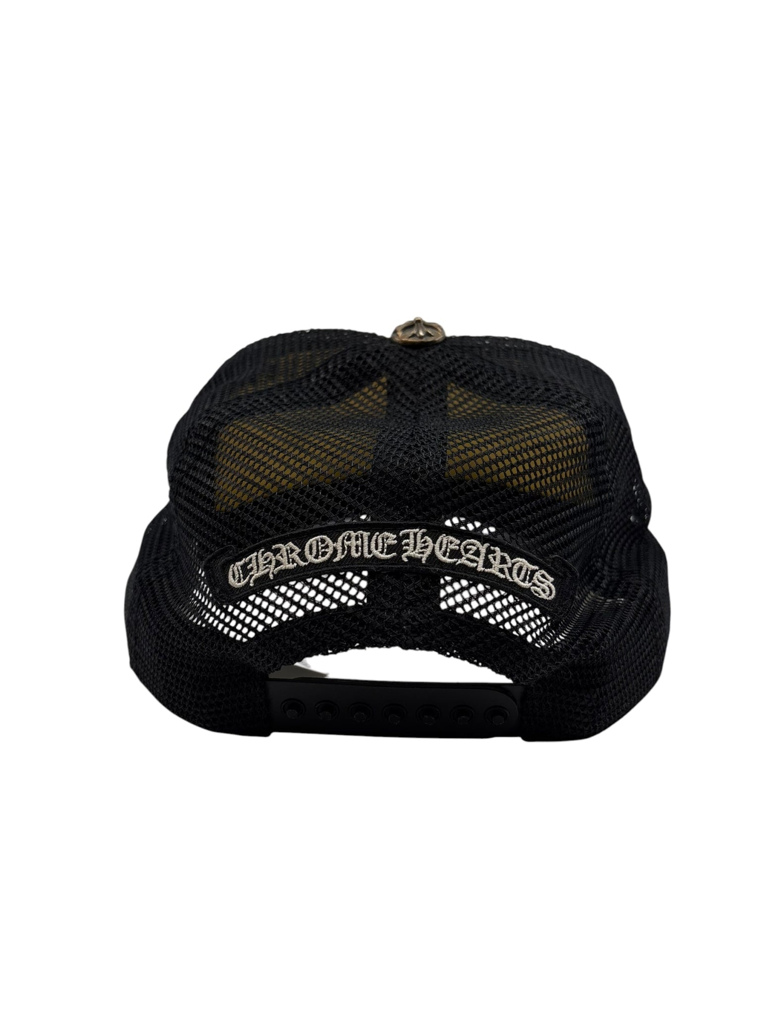 Chrome Hearts Hollywood Cross "King Taco" Trucker Cap Black/White
