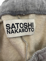 Satoshi Double Layer Studded Sweatpants Grey