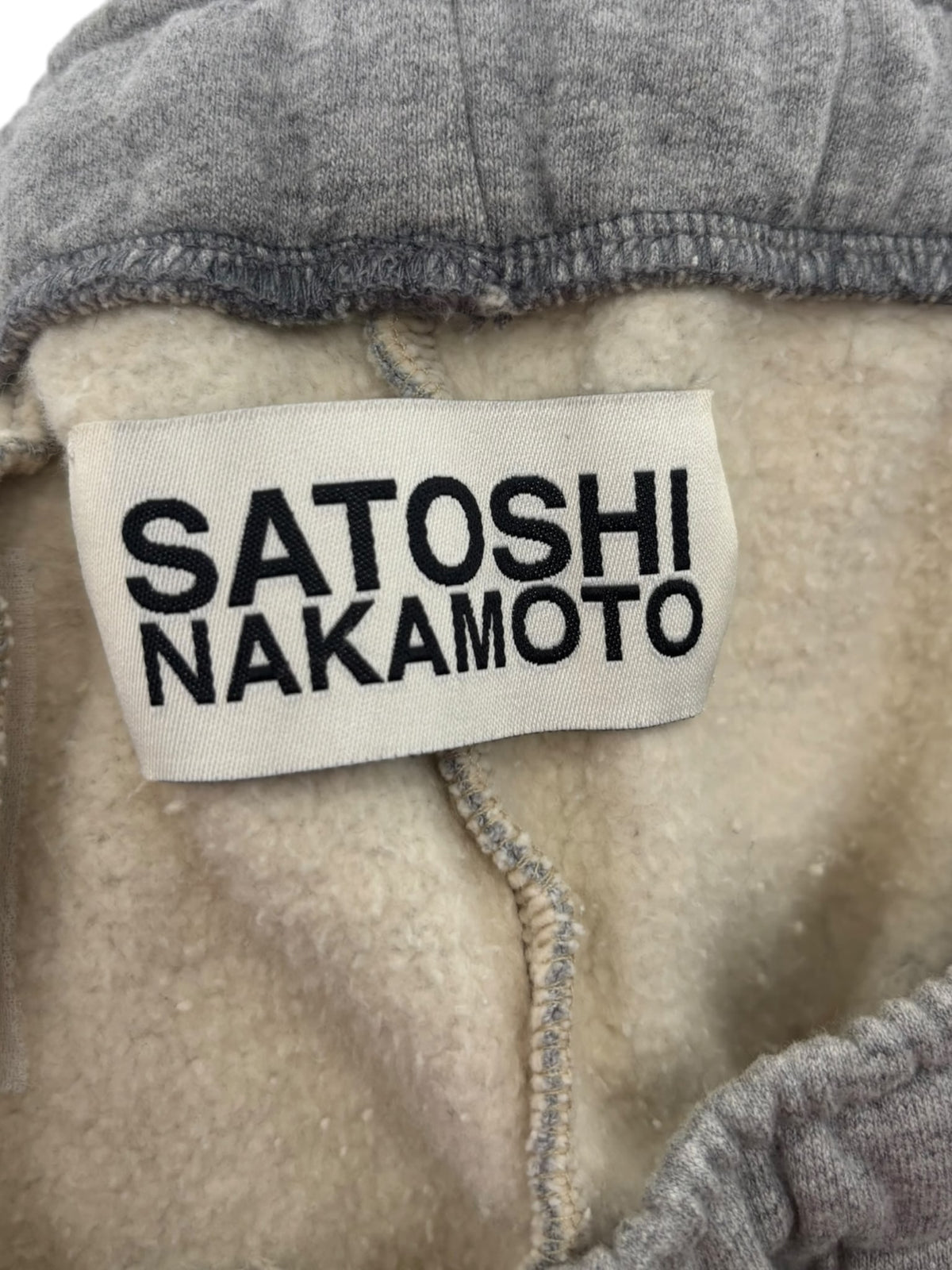 Satoshi Double Layer Studded Sweatpants Grey