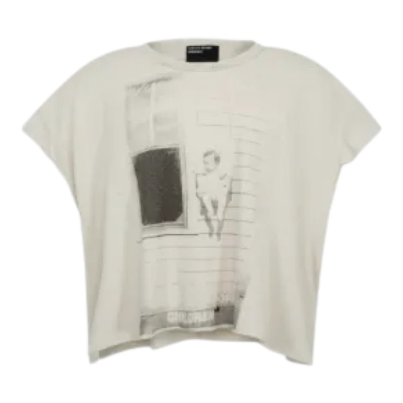 ERD Garden Of Unborn Children Cut-Off Tee White