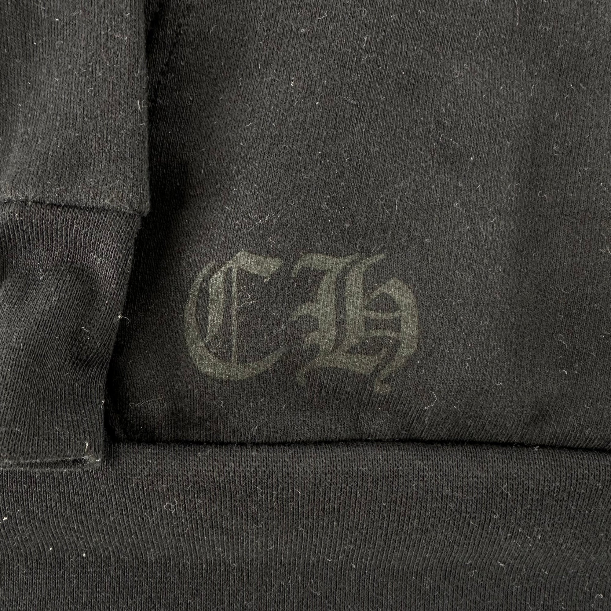 Chrome Hearts Vertical Logo "1988" Hoodie Black