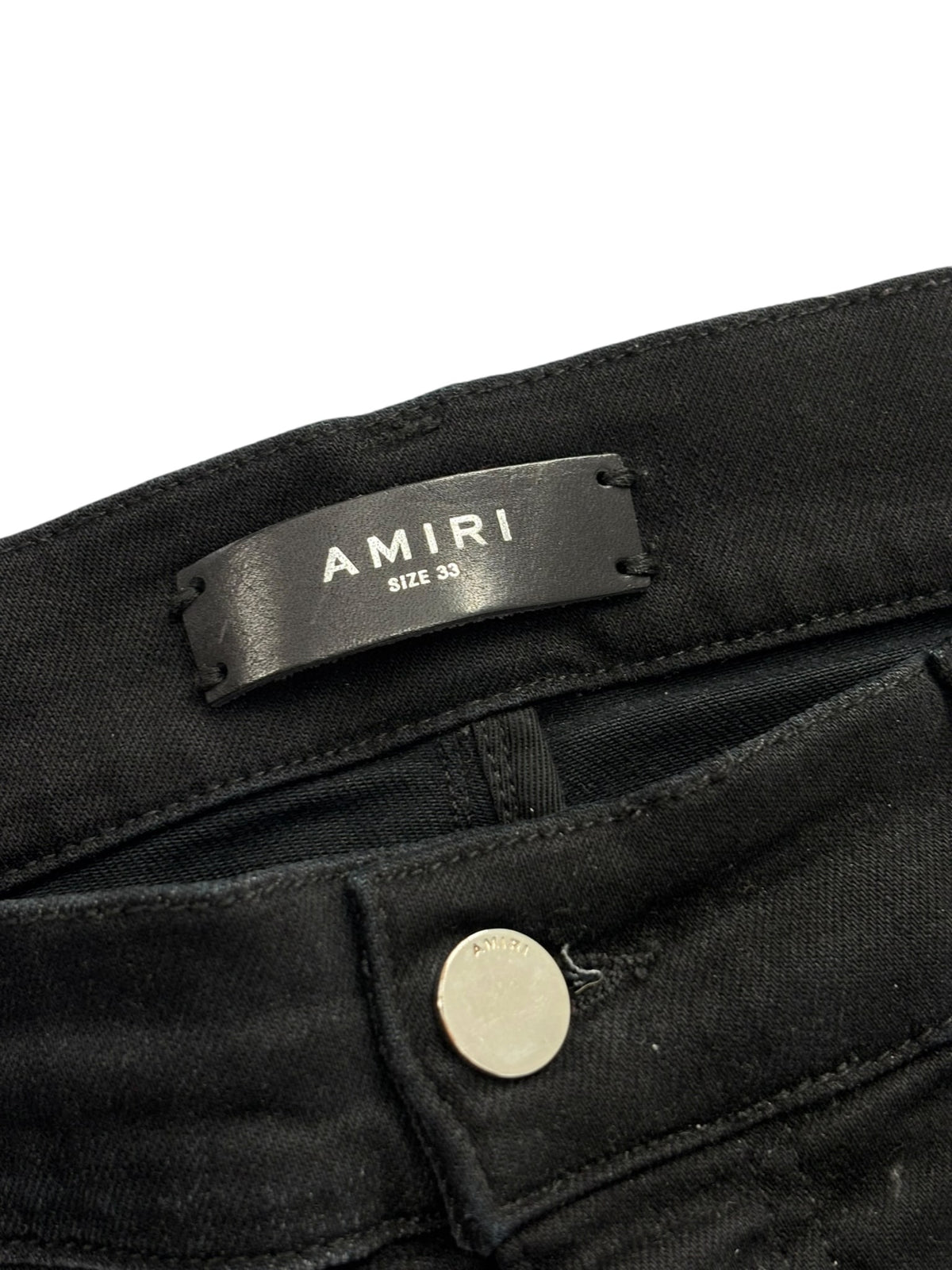 Amiri Mx1 Camo Ribbed Denim Black