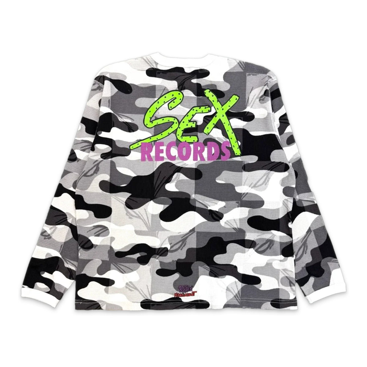 Matty Boy Sex Records Thermal Long Sleeve Shirt Snow Camo