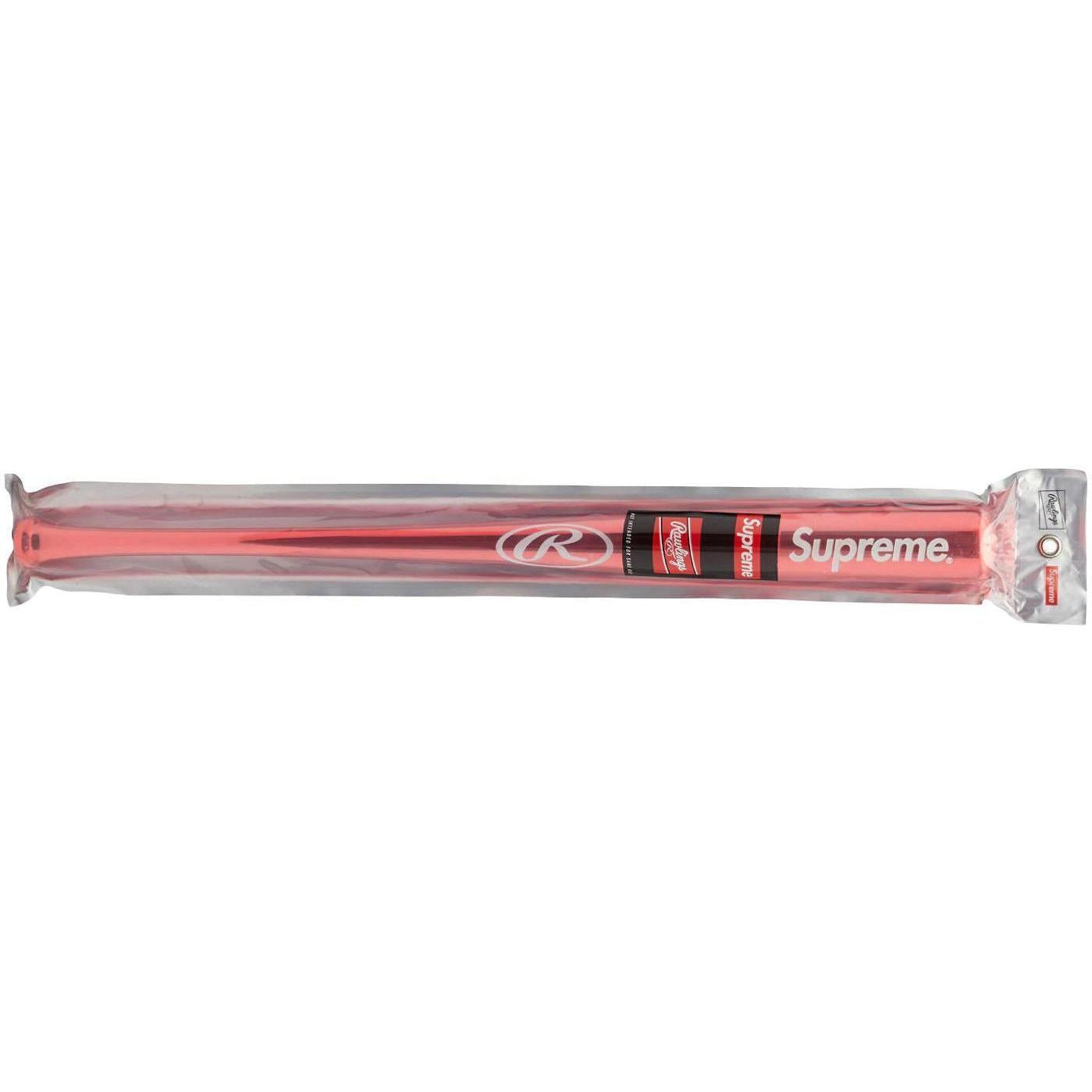 Supreme Rawlings Chrome Maple Wood Baseball Bat Red