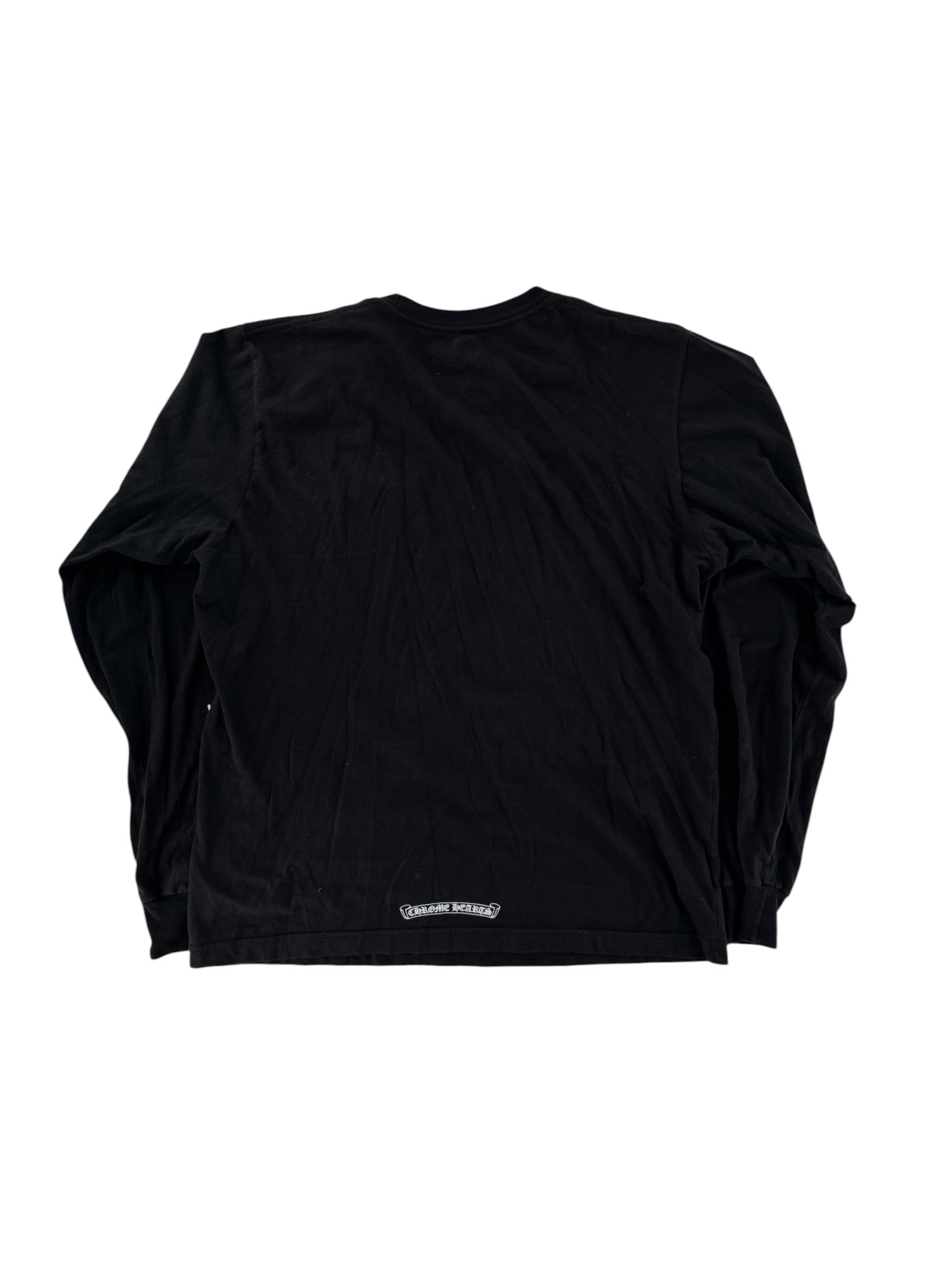 Chrome Hearts Neck Letters L/S Tee Black