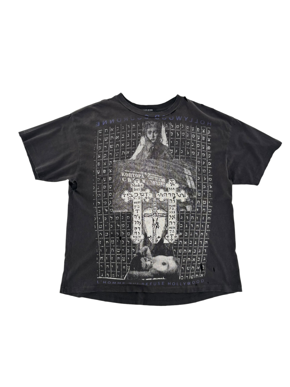 ERD Hollywood Couronne Tee Black