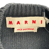 Marni Intarsia Wool Sweater Black