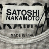 Satoshi Nakamoto Logo Studded Thermal Dirty White