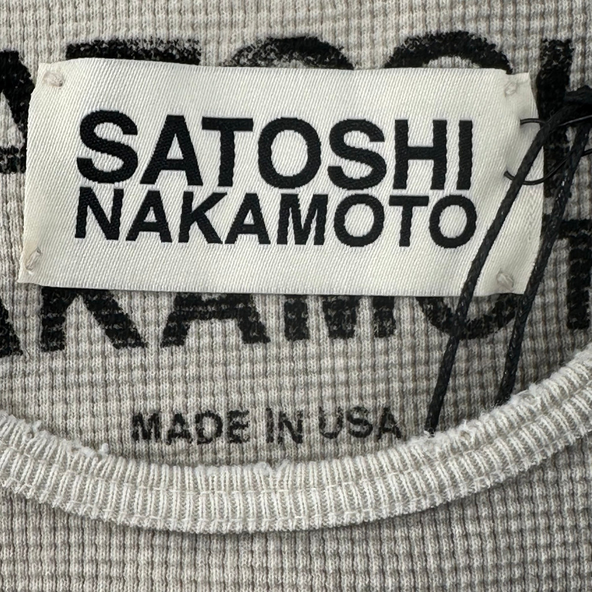 Satoshi Nakamoto Logo Studded Thermal Dirty White
