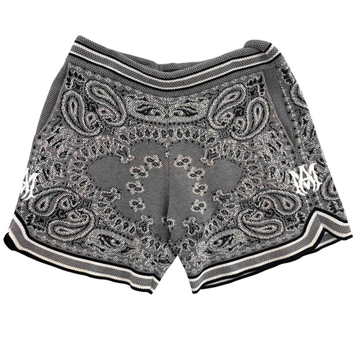 Amiri Bandana B-Ball Shorts Grey