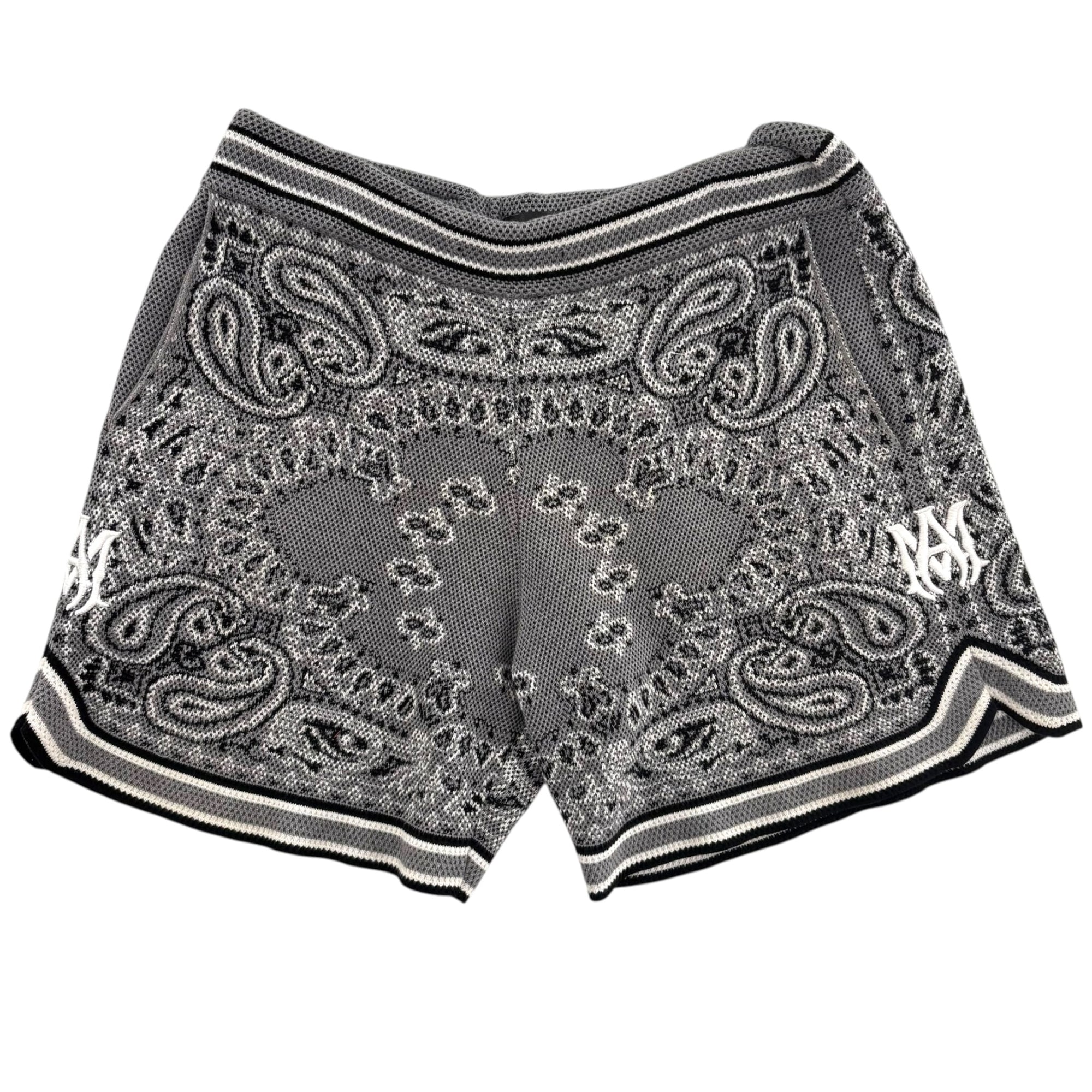 Amiri Bandana B-Ball Shorts Grey