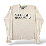 Satoshi Logo Thermal White