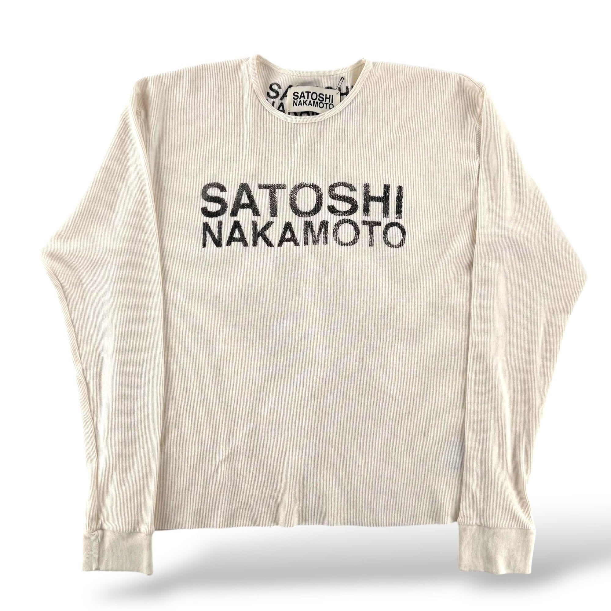 Satoshi Logo Thermal White