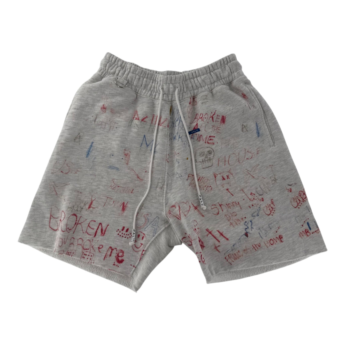 Paly Joshua Tree Printed Cotton Shorts White