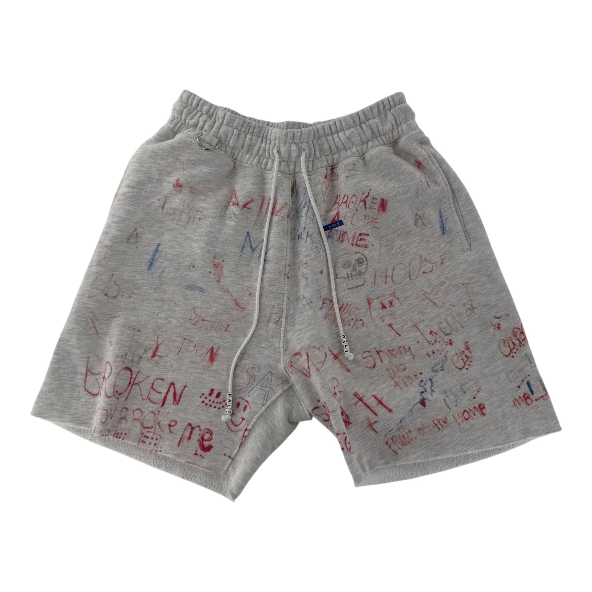 Paly Joshua Tree Printed Cotton Shorts White