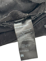 Amiri Script Logo Patch Denim Black