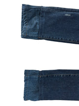 AMIRI Stonewashed Distressed Slim Cut Jeans Deep Classic Blue