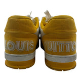 Louis Vuitton Trainer Low Velcro Strap Yellow Monogram Denim
