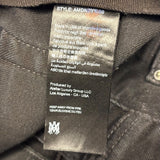 Amiri Varsity Logo Jeans Black