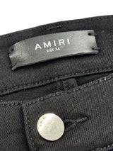 Amiri MX1 Denim Black Rhinestones