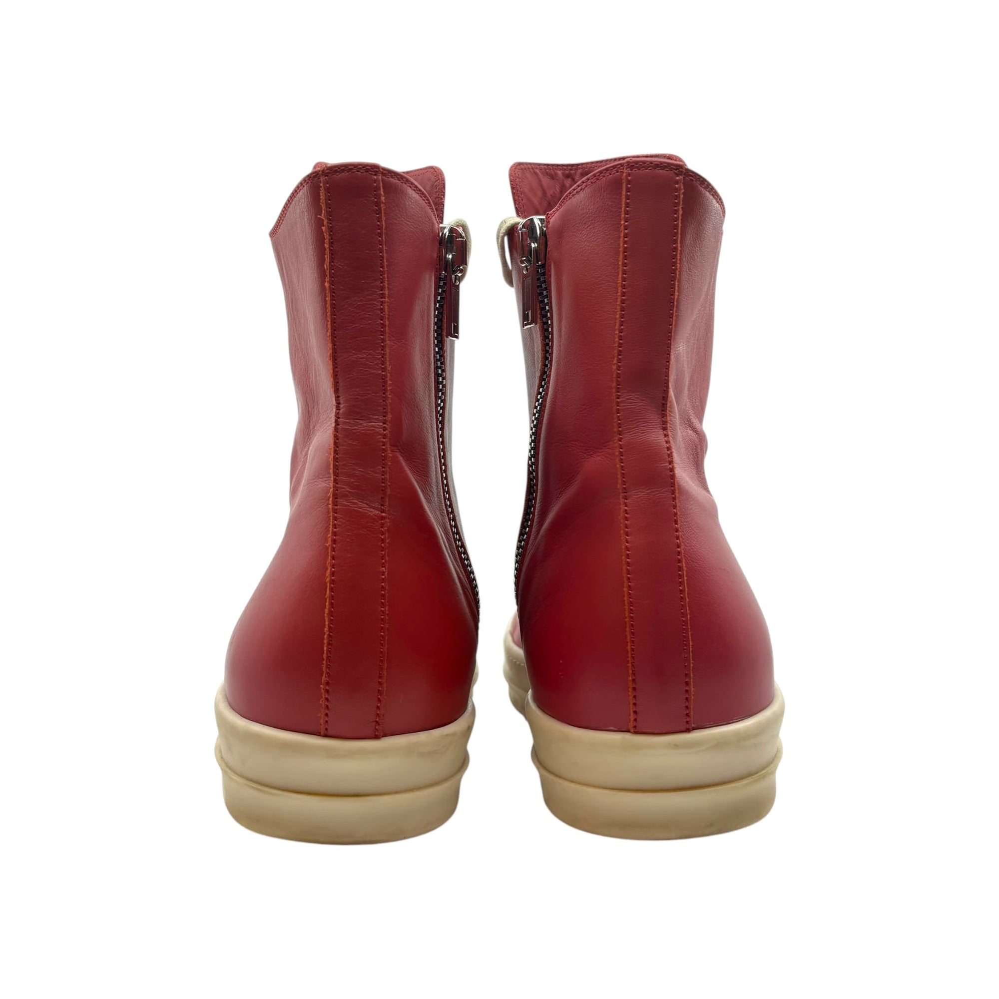 Rick Owens Lido Ramones High Top Red Milk SS24