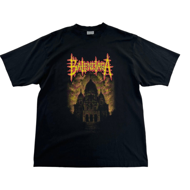 Balenciaga Scaré Coeur Oversized Tee Black