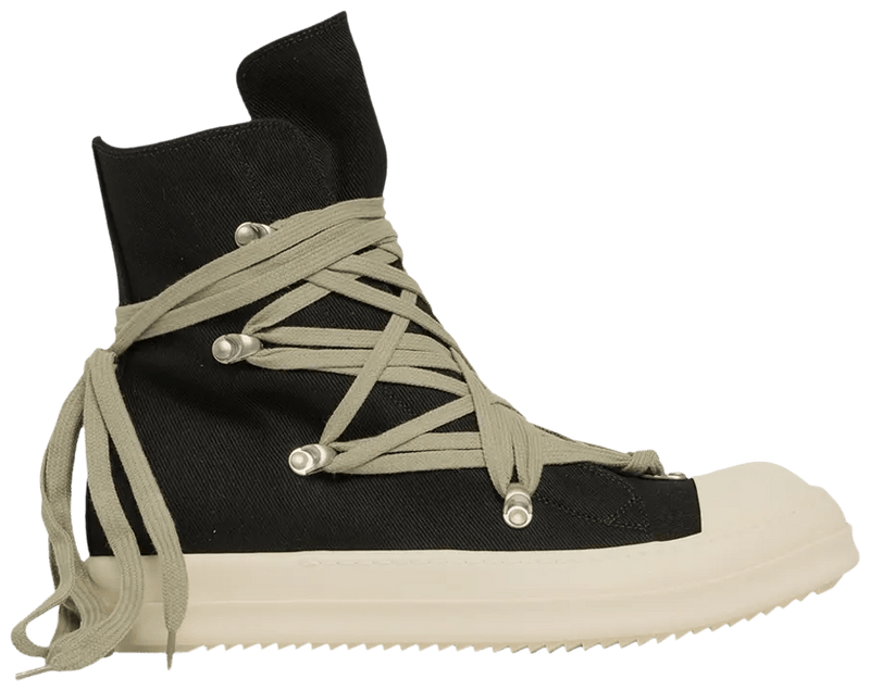 Rick Owens DRKSHDW Megalaced Low Black Milk