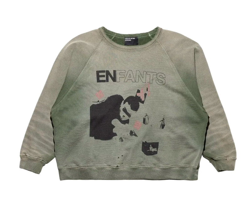 ERD My Death My Life Raglan Sweatshirt Gardener Green