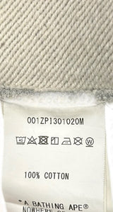 BAPE College Full Zip Hoodie Grey