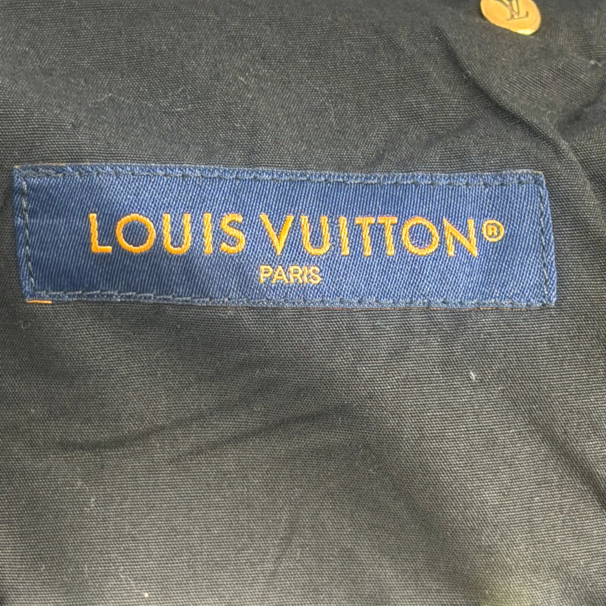 Louis Vuitton Monogram Double Knee Carpenter Denim Jeans Black
