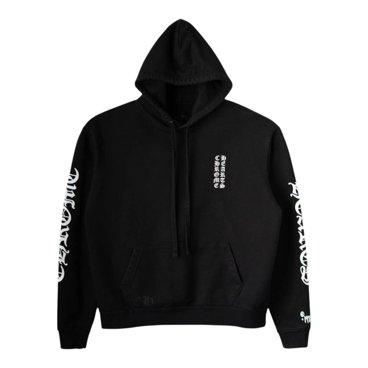 Chrome Hearts Vertical Logo "1988" Hoodie Black