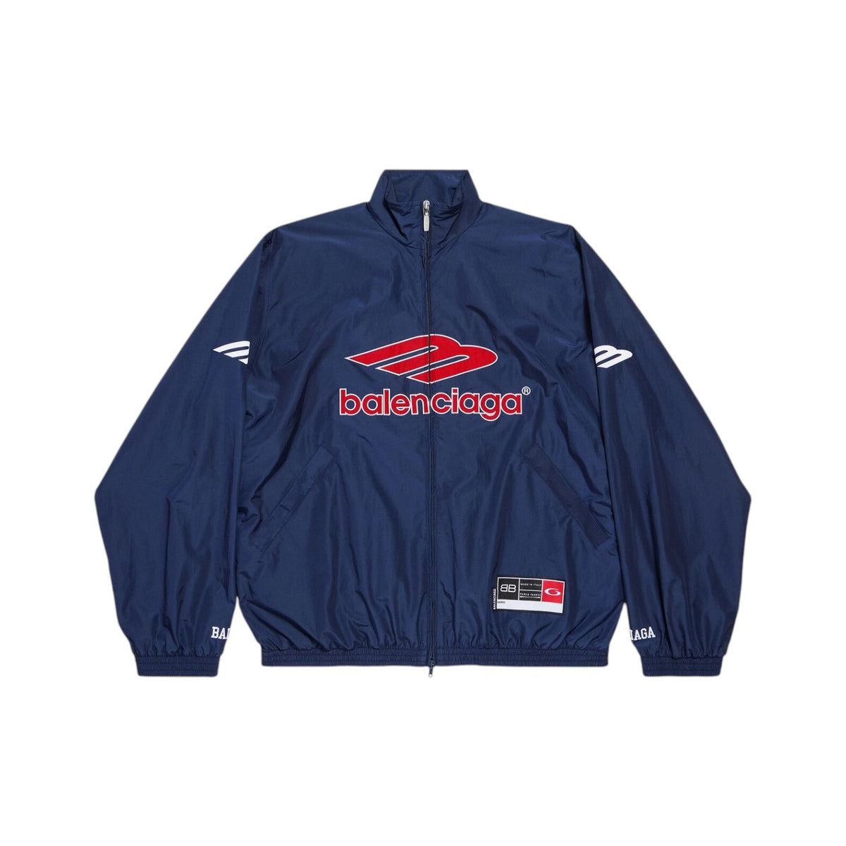 Balenciaga 3B Football Tracksuit Jacket Dark Navy