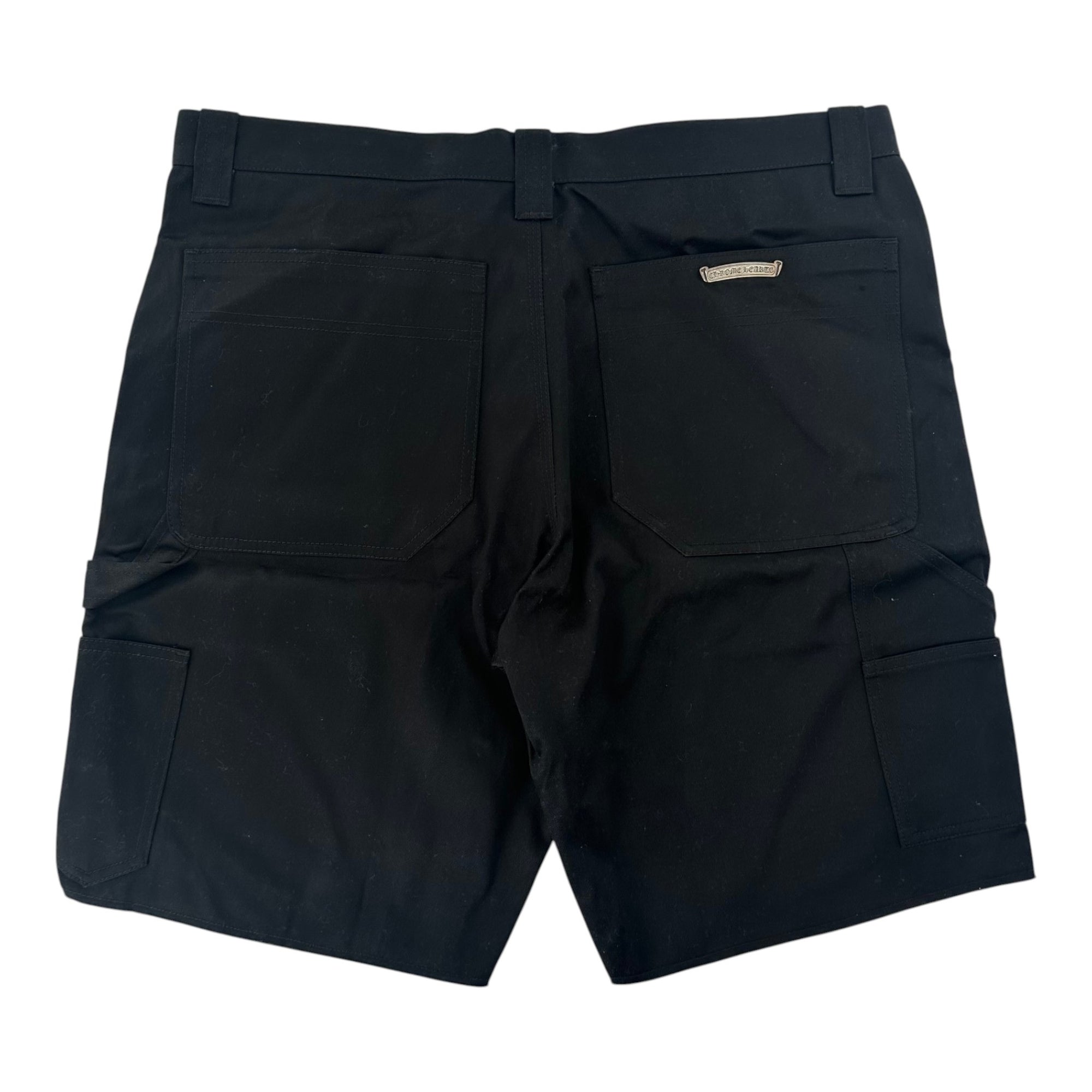 Chrome Hearts Double Knee Carpenter Shorts Black