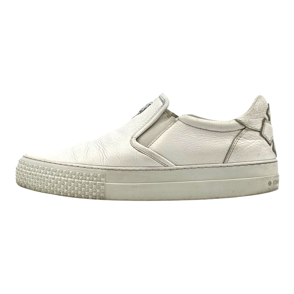 Chrome Hearts Slip On Leather Sneaker White