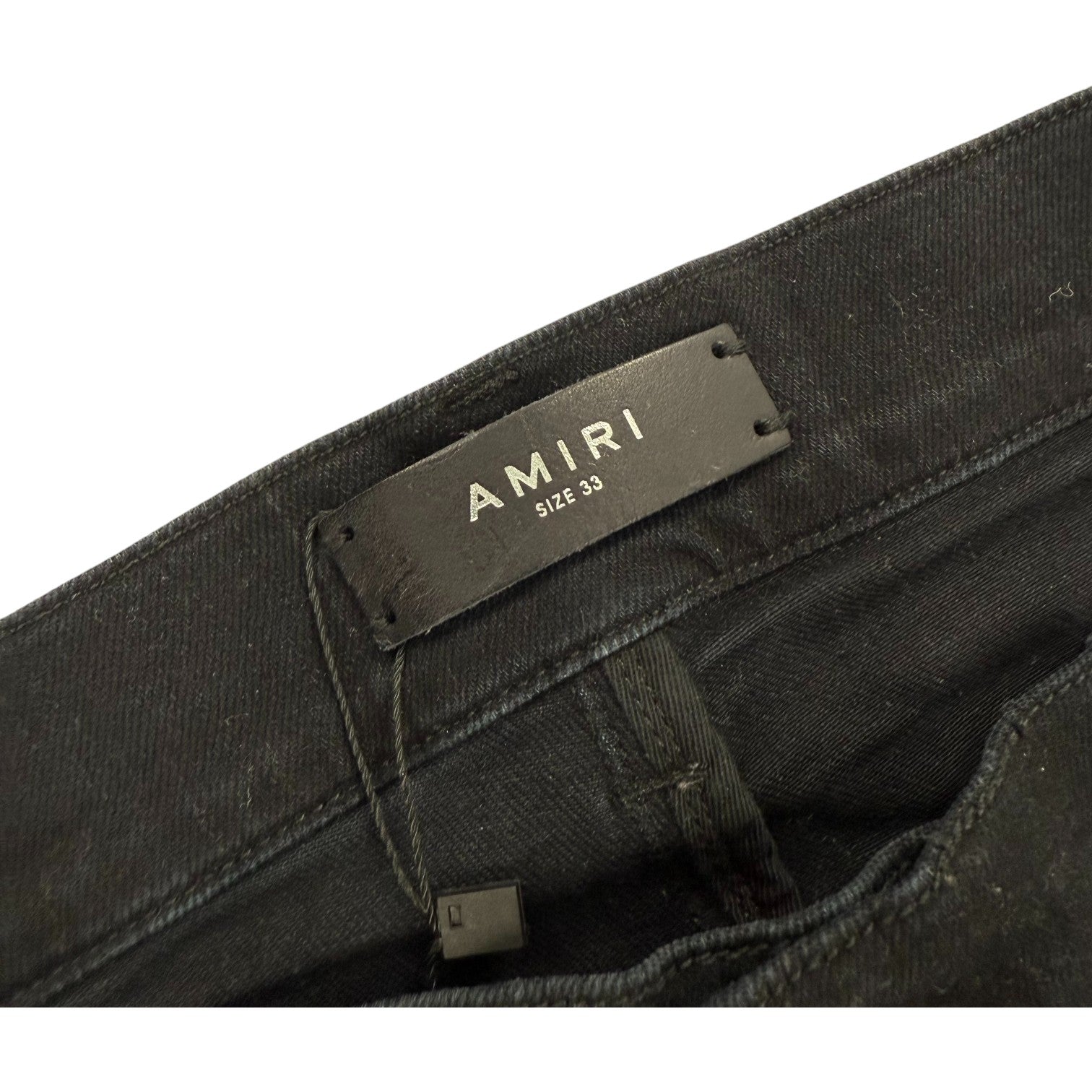 Amiri Paint Drip Logo Jeans &quot;Black&quot; - Lightly Worn