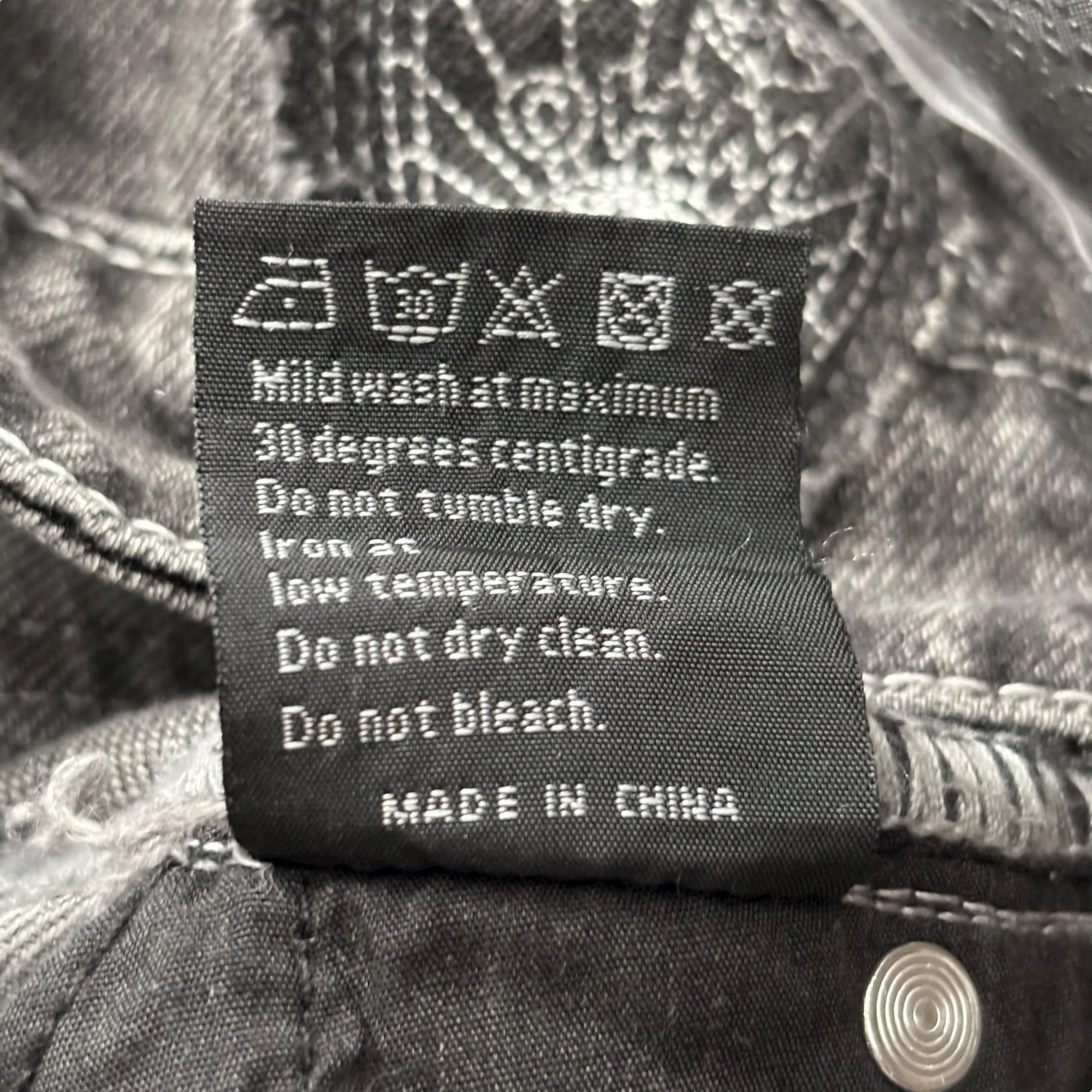 Who Decides War Motif Jeans "Grey"